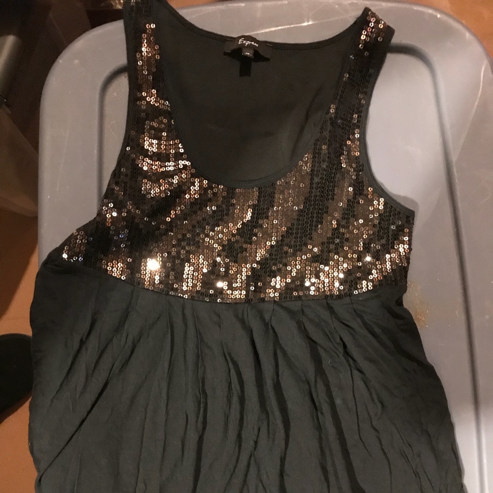 Express Black Sequence Tank